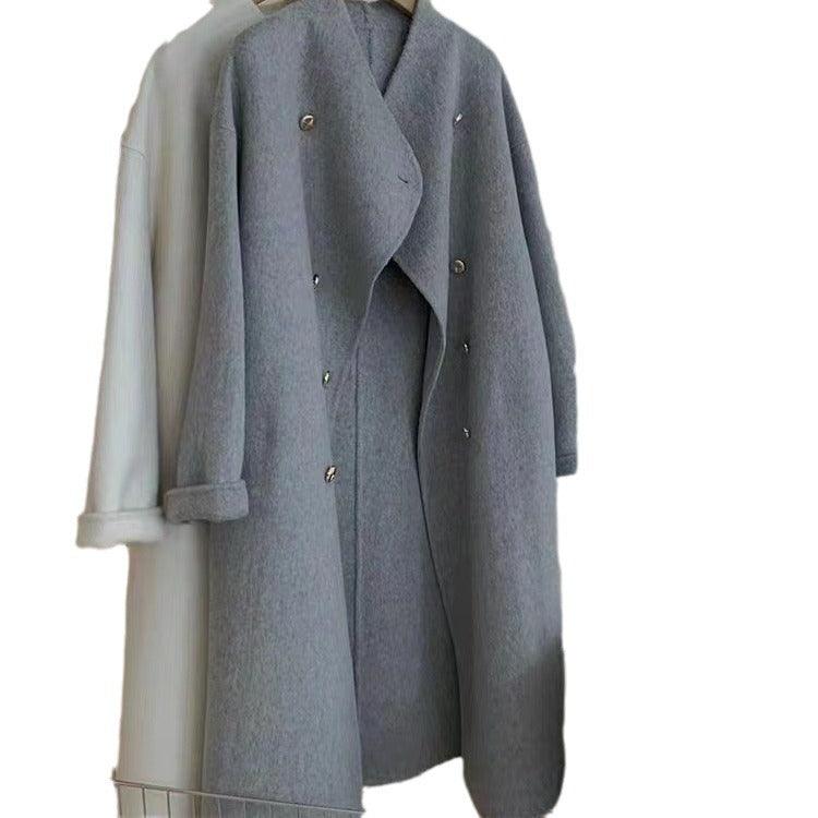 Women's Long Loose Cashmere Overcoat - MAXIME