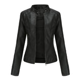 Thin Large Size Leather Slim-fit Jacket - MAXIME