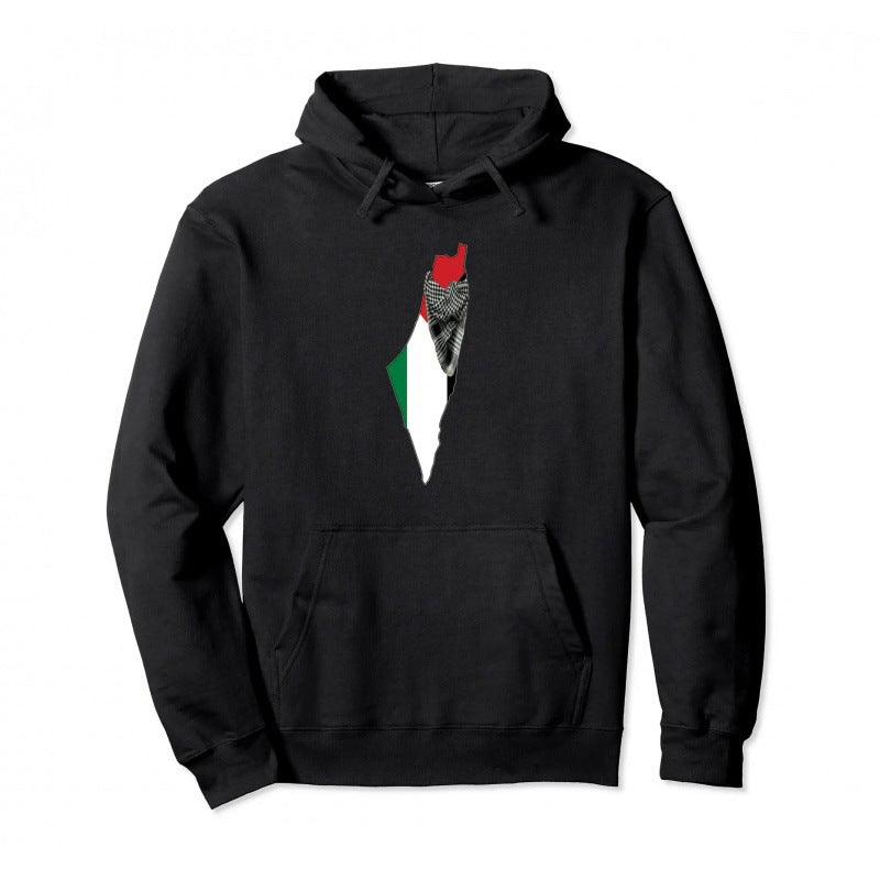 Cotton Palestine Pullover Hoodie Warm Hoodie - MAXIME