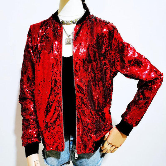 Casual Women's Sequined Jacket - MAXIME