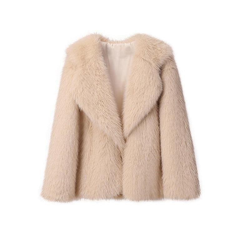 Coat Women's Artificial Wool Clip Coat - MAXIME