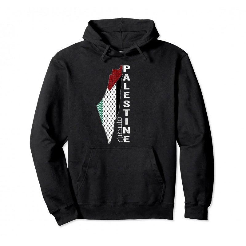 Cotton Palestine Pullover Hoodie Warm Hoodie - MAXIME