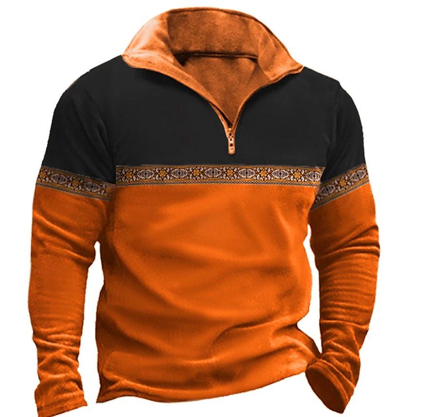 Long Sleeve Pullover Leisure Men's T-shirt - MAXIME