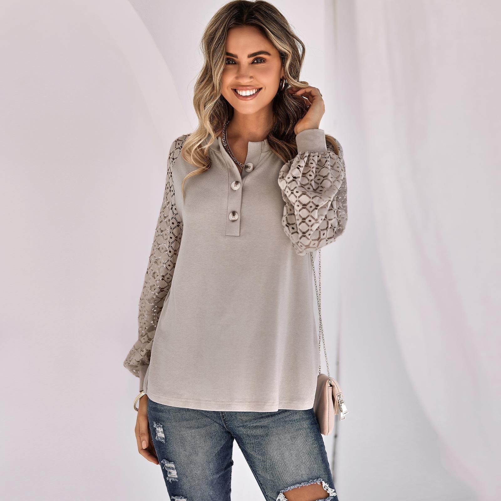 Maxime Lace Button Top Women - MAXIME