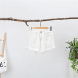 High Waist Wide-leg Denim Shorts - MAXIME