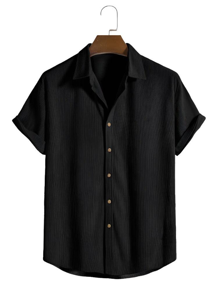 Men's Solid Color Casual Shirt - MAXIME