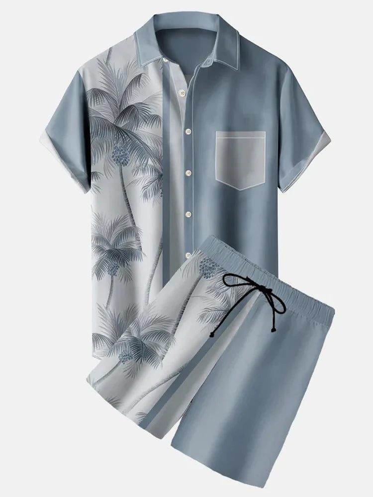 3D Type Short Sleeve Shirt Outfit - MAXIME