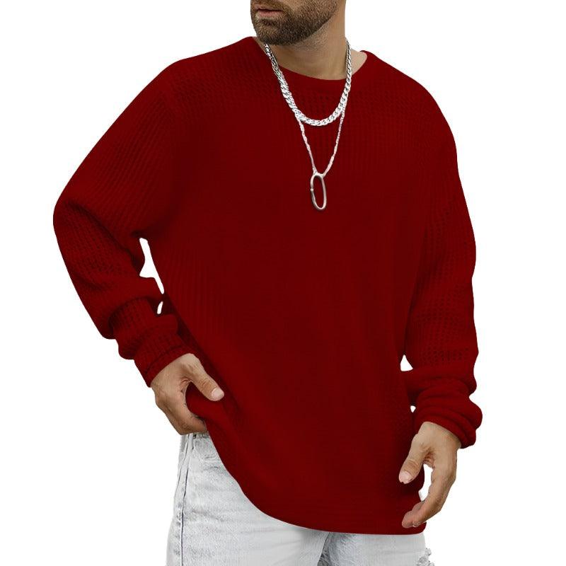 Long Sleeve Crew Neck Casual Men's - MAXIME