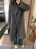 Women's Long Loose Cashmere Overcoat - MAXIME