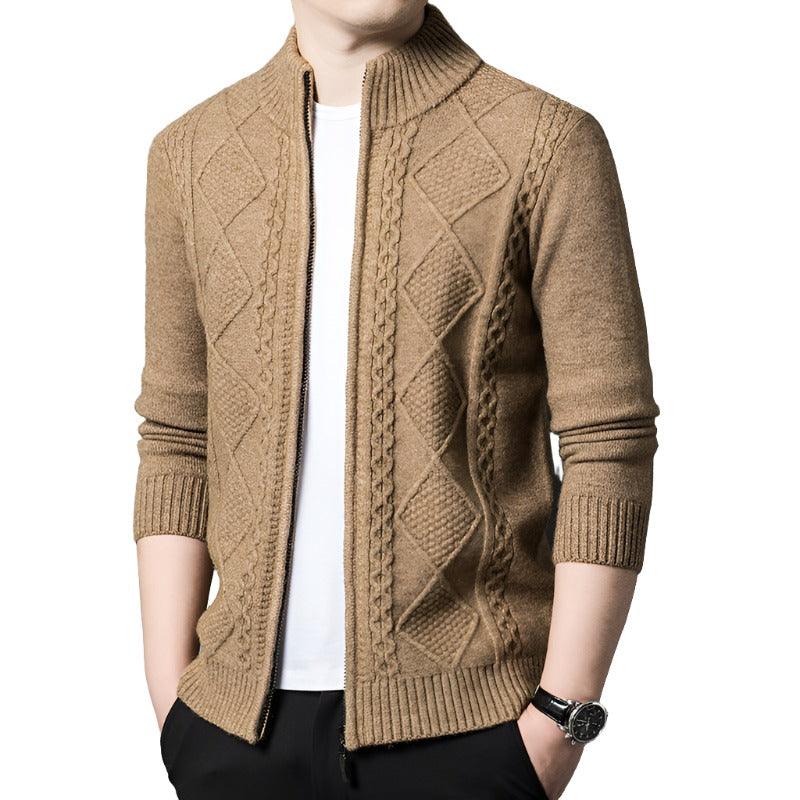 Casual Half Turtleneck Zipper Jacket - MAXIME