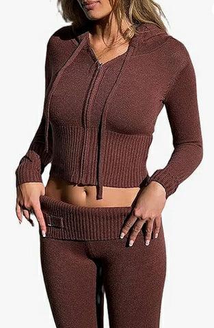 Knitted Hooded High Waist - MAXIME