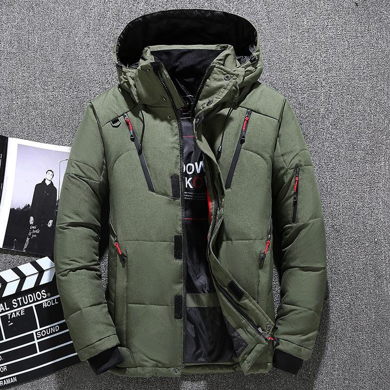 Men's Winter Duck Down Hooded Jacket - MAXIME