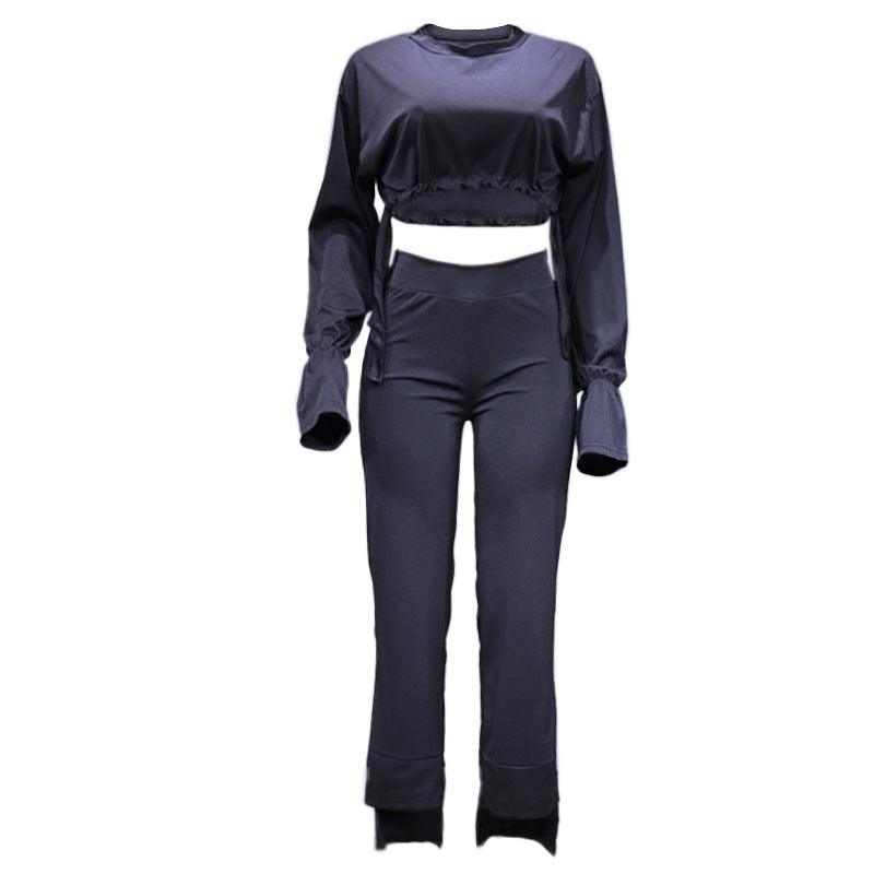 MAXIME High Waist Straight Pants Suit - MAXIME