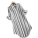 Maxime Striped Long Sleeve Shirt - MAXIME