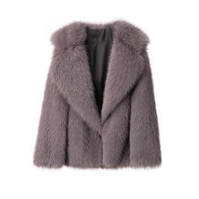 Coat Women's Artificial Wool Clip Coat - MAXIME