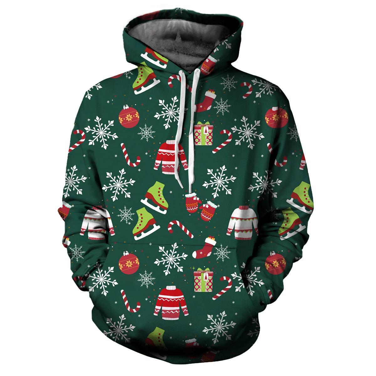 3D Printed Santa Claus Hoodie Men - MAXIME