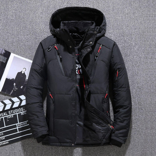 Men's Winter Duck Down Hooded Jacket - MAXIME