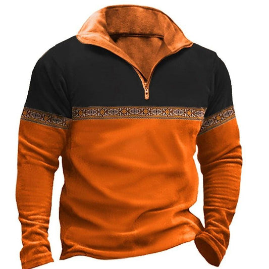 Long Sleeve Pullover Leisure Men's T-shirt - MAXIME