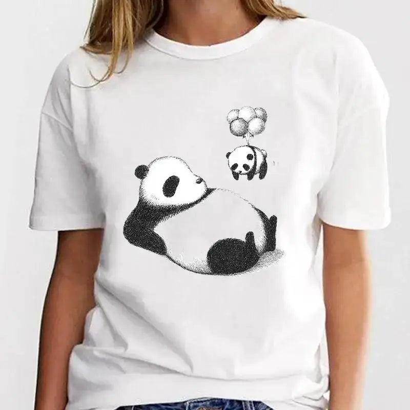 New Panda Lovely Cute Casual Plus Size T Shirt Women - MAXIME