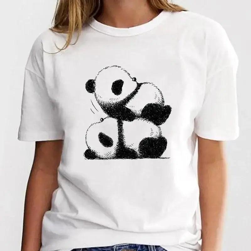 New Panda Lovely Cute Casual Plus Size T Shirt Women - MAXIME