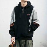 High Quality Fleece Patchwork Hoodie Men - MAXIME