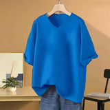 All-match Basic Tops Tees Vintage Fashion Women Clothing - MAXIME