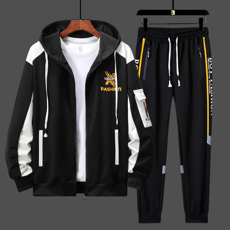 Men outfit tracksuit sweatshirts clothes for men 2 piece - MAXIME