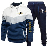 Men's Warm Hoodie Set Sweatshirt + Pants 2-Piece Suit Sports - MAXIME