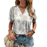 V-Neck Female Loose Clothing - MAXIME