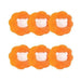 Orange 6 PCS