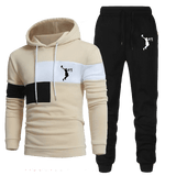 Men's Two Piece Set Printing Tracksuit Sweatshirt Jogging Sweatpants - MAXIME