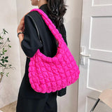 Women Pleated Bubbles Cloud Shoulder Bags Large - MAXIME