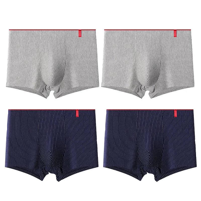 4 Pcs Boxer Men Sexy Stripe Panties - MAXIME