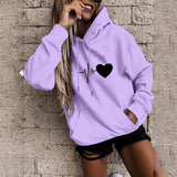 Women'S Hooded Sweatshirt Loose Sports Tops Pullover new - MAXIME