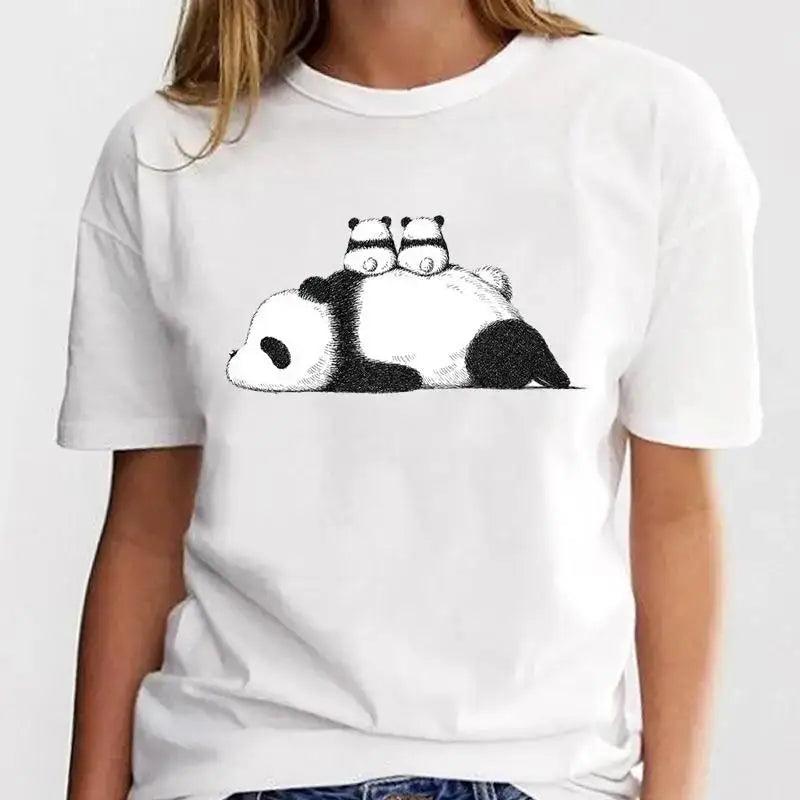 New Panda Lovely Cute Casual Plus Size T Shirt Women - MAXIME