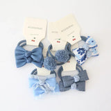 10Pcs/Set Floral Bow Baby Hair Elastic - MAXIME