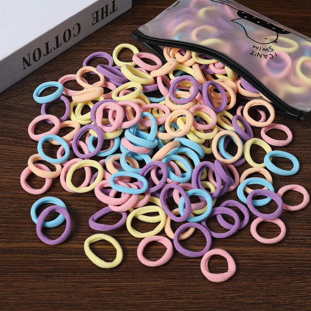 50/100Pcs Hair Bands for Children Hair Accessories - MAXIME