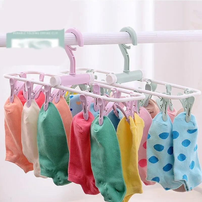 Maxime 12 Sock Clip Multifunctional Sock Drying Clip Cloth Hanger Household Sock Drying Clip - MAXIME