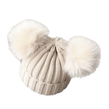 Maxime Cute Pompom Baby Hat Warm Winter Knitted Kids Baby Girl Boy Beanie Cap Solid Outdoor Infant Toddler Children Hat Bonnet - MAXIME