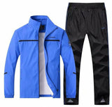 Men's Sportswear 2 Pieces Sets Brand Tracksuit with zipper pockets - MAXIME