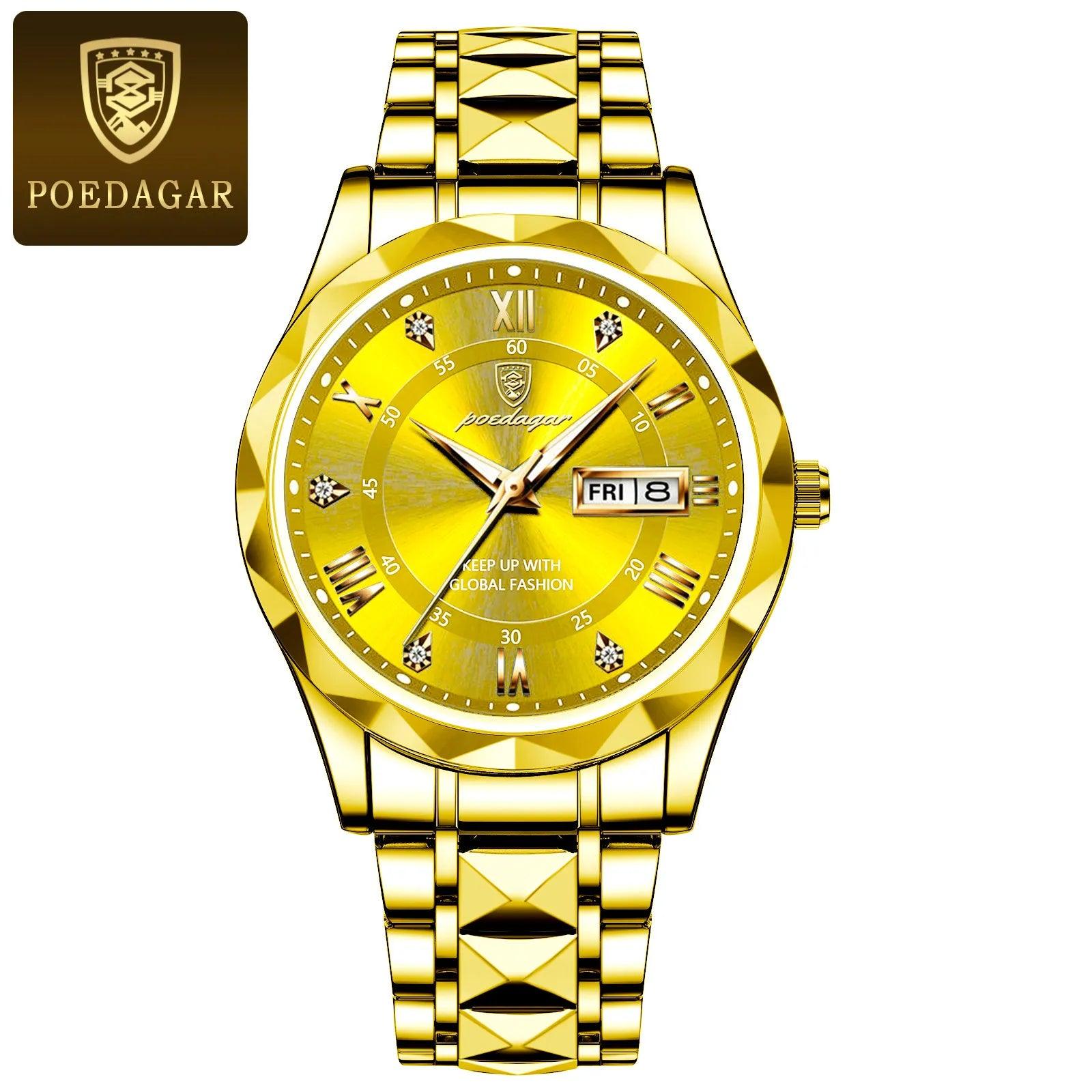 POEDAGAR Top Brand Luxury Man Wristwatch Waterproof Luminous - MAXIME