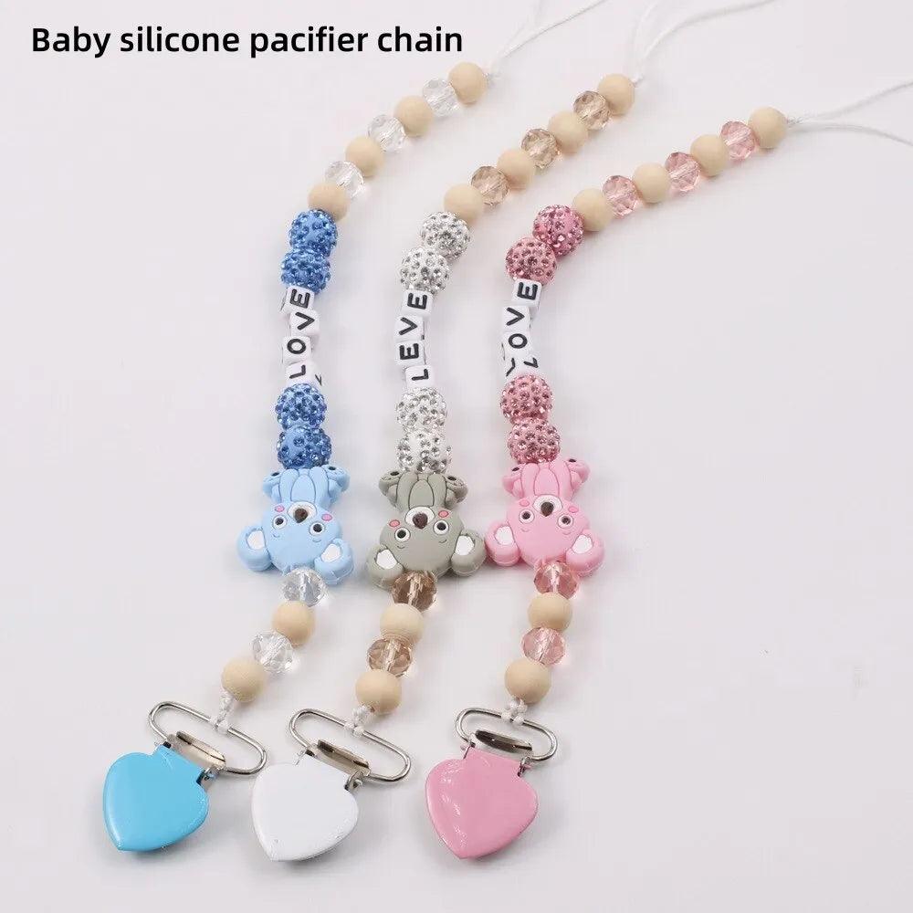 Maxime 1Pc Pacifier Accessories Baby Cartoon Koala Silicone Pacifier Chain - MAXIME