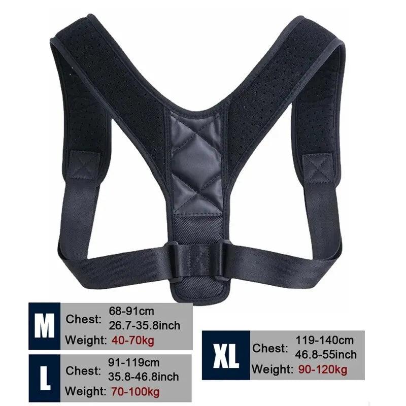 Maxime Back Posture Correction Belt Hunchback Prevention Correction of Sitting Posture Unisex Breathable Body Shaping - MAXIME