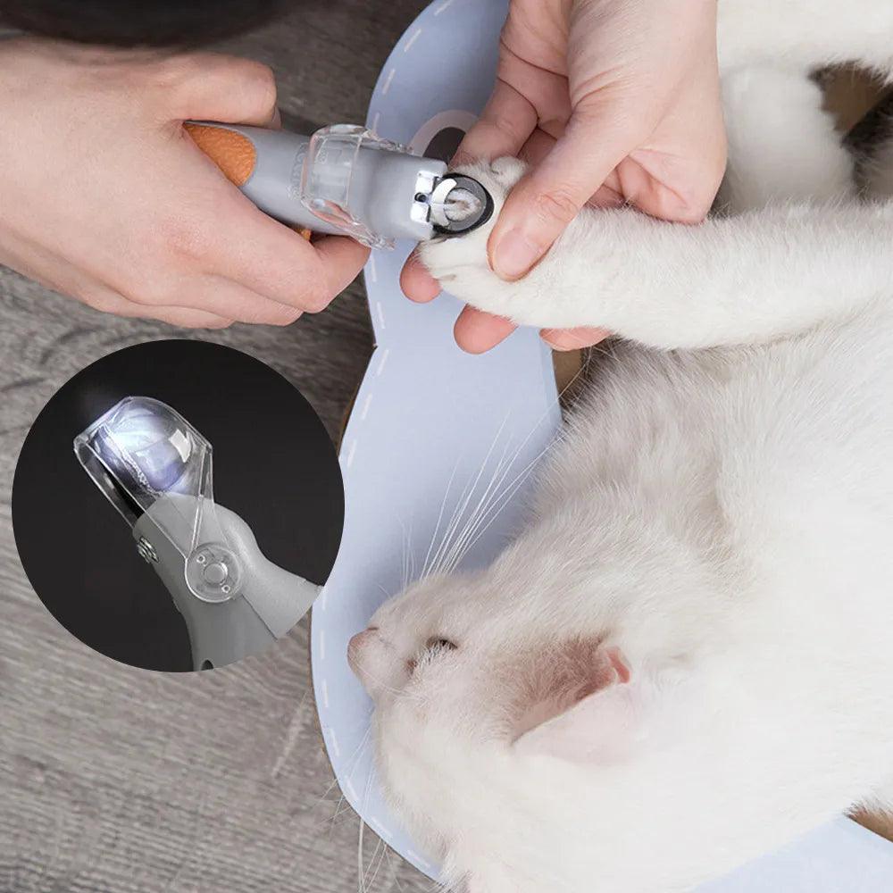 Professional Pet Nail Clipper Scissors With LED Light Cat Dog Nail Clippers - MAXIME