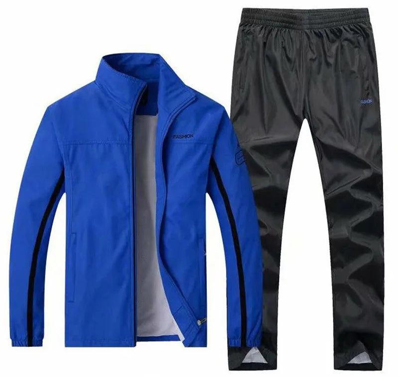 Men's Sportswear 2 Pieces Sets Brand Tracksuit with zipper pockets - MAXIME