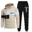 Men Tracksuits Autumn Winter Hooded Sweater and Sweatpants Two Piece Set - MAXIME