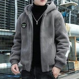 Men Casual Cotton-padded Jacket Male Autumn Winter Fashion Pocket Long Sleeve - MAXIME