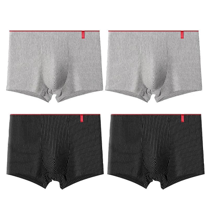 4 Pcs Boxer Men Sexy Stripe Panties - MAXIME