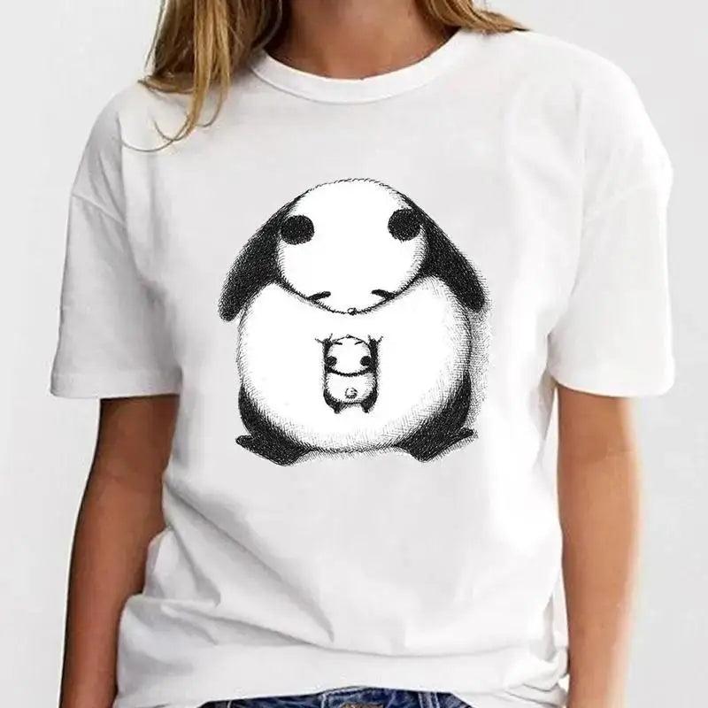 New Panda Lovely Cute Casual Plus Size T Shirt Women - MAXIME