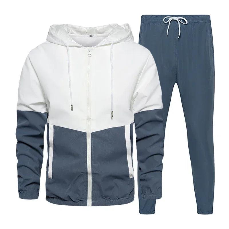 Brand Men Tracksuit Casual Set Joggers Sportswear 2 Piece Sets - MAXIME